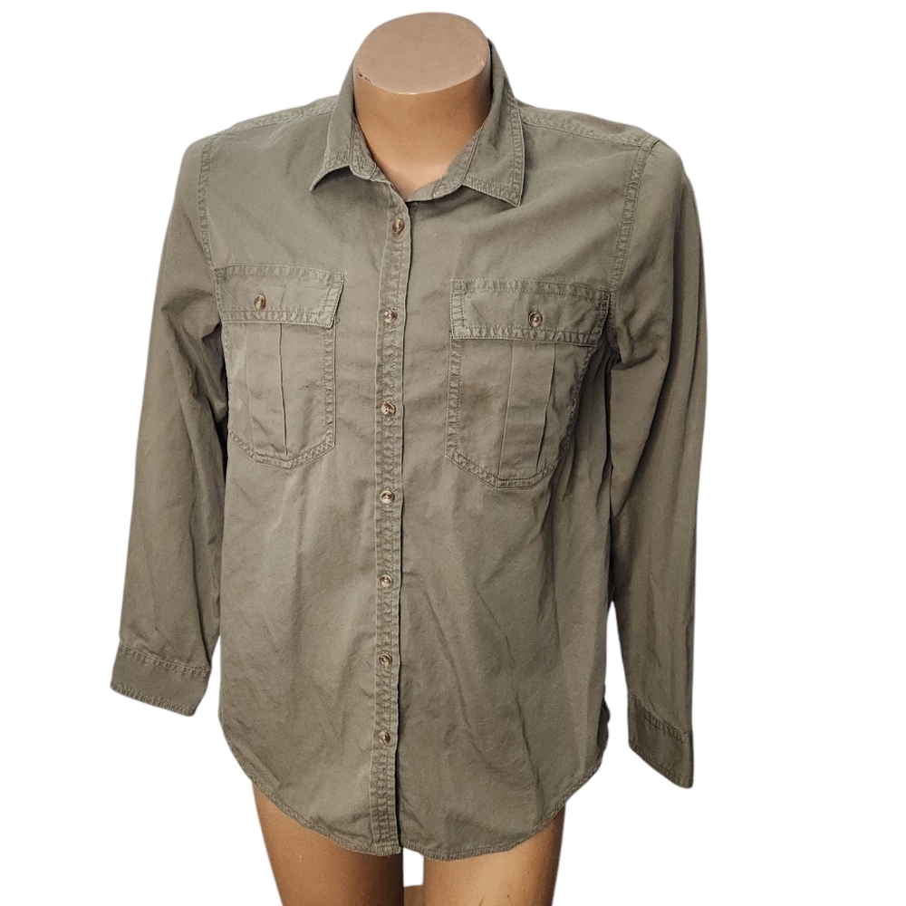 Banana Republic Green Casual Button Down Shirt